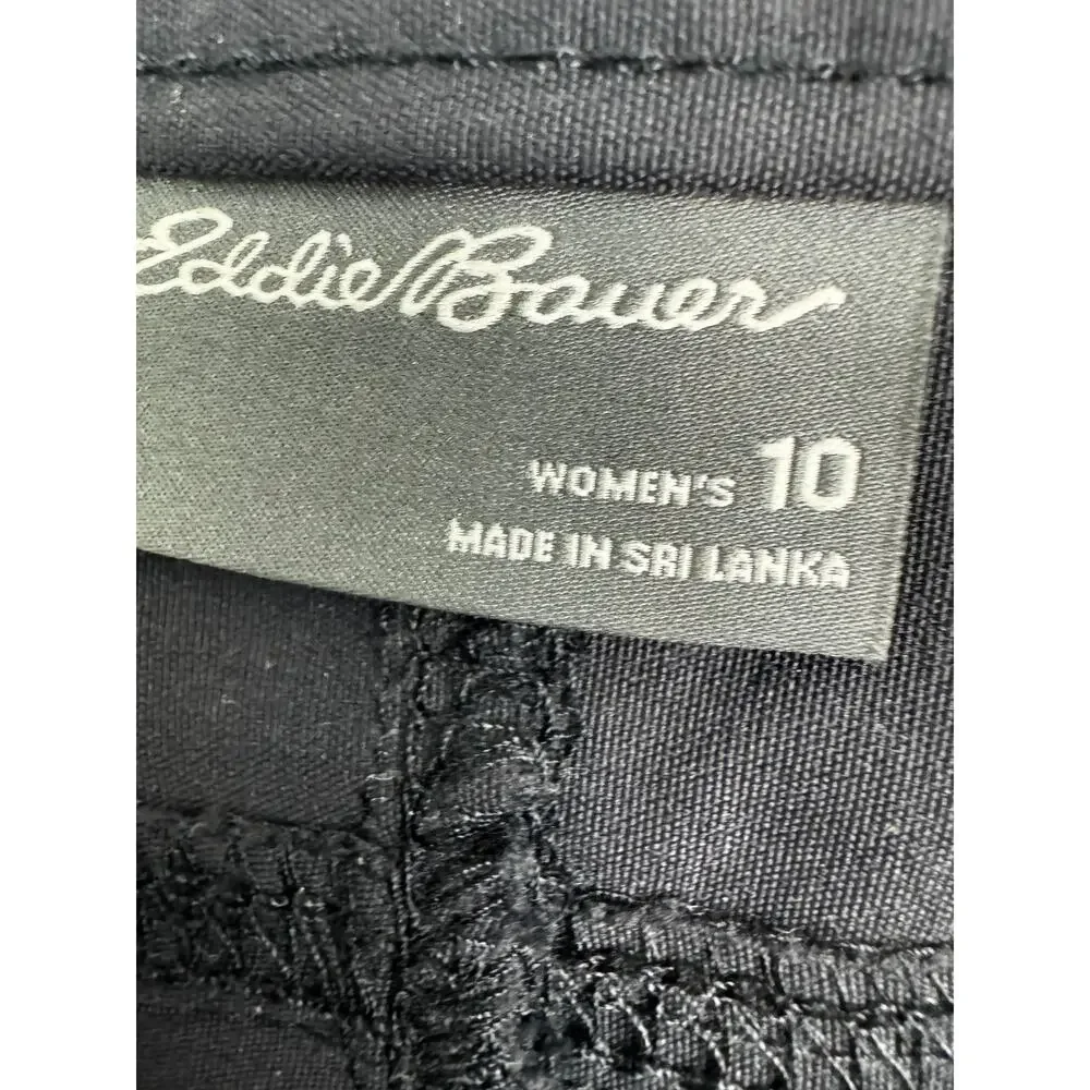 Eddie Bauer Rainier Capris Black Lightweight Activewear Hiking Women's Size 10 - Picture 4 of 9